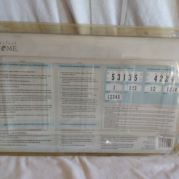 New Polished Brass Perfect Home Address Plaque 1-5 Numbers - Picture 4 of 7